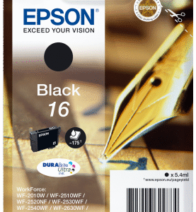 Epson Singlepack Black 16 DURABrite Ultra Ink