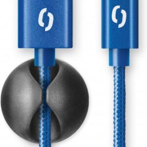 ALIGATOR PREMIUM 2A kábel, USB-C, modrá