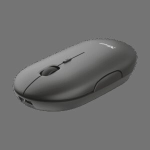 TRUST PUCK/Cestovná/Optická/1 600 DPI/USB+BT/Čierna