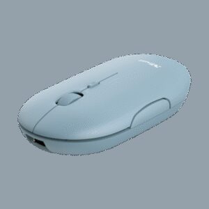 TRUST PUCK/Cestovná/Optická/1 600 DPI/USB+BT/Modrá