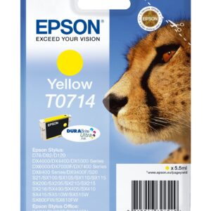 Epson Singlepack Yellow T0714 DURABrite Ultra Ink