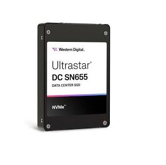 QNAP WD, SSD, Ultrastar SN655, PCIe NVM Gen4, U.3 15mm, 15,36TB, 0TS2463