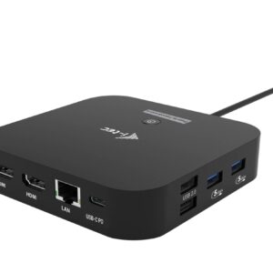 i-tec USB-C Dual HDMI Docking Station, Power Delivery 100W