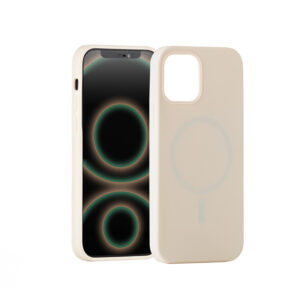 ER POWER Silikónový kryt CARNEVAL SNAP pre iPhone 12 Pro Max s MagSafe - béžová