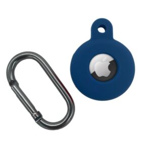 Silikónové puzdro s háčikom pre AirTag modré
