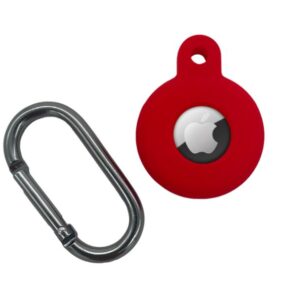 Silikónové puzdro s háčikom pre AirTag červené