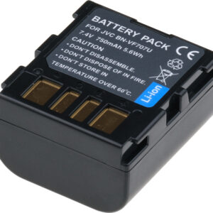 Batéria T6 Power JVC BN-VF707U, BN-VF707, 750mAh, 5,4Wh, sivá