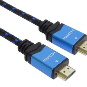 PremiumCord Ultra HDTV 4K@60Hz kábel HDMI 2.0b kovové + pozlátené konektory 1m bavlnený plášť