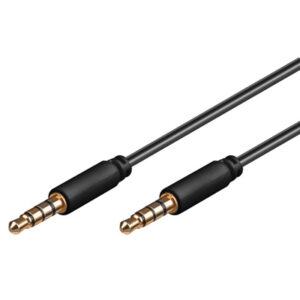 PremiumCord Jack 3.5mm 4 pinový M/M 0,5m