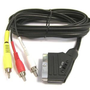 PremiumCord SCART - 3xCINCH 1.5m in/out prepínač