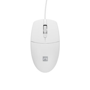 Natec optická myš RUFF 2/1 000 DPI/Kancelárska/Optická/1 000 DPI/Drôtová USB/Biela