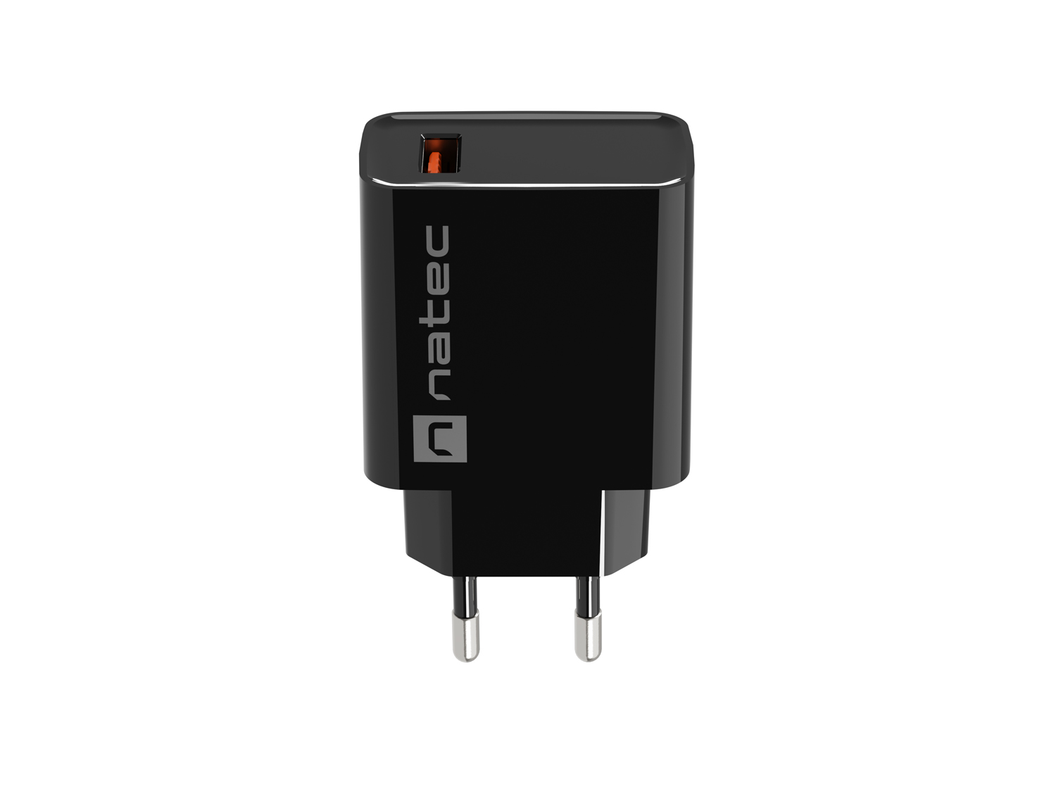 Univerzálna nabíjačka Natec RIBERA 18W 1X USB-A, čierna
