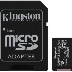 Kingston Canvas Select Plus A1/micro SDXC/64GB/UHS-I U1/Class 10/+ Adaptér