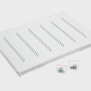 19" polica A1 s perforáciou 250mm, max.20kg sivá