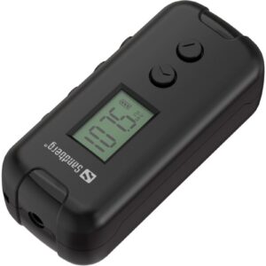 Sandberg vreckové FM rádio, na AAA batérie, display, čierna