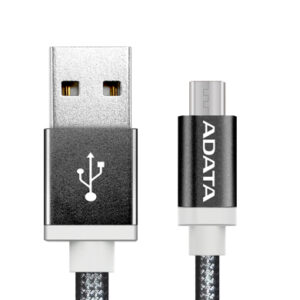 ADATA Micro USB kábel pletený 1m čierny