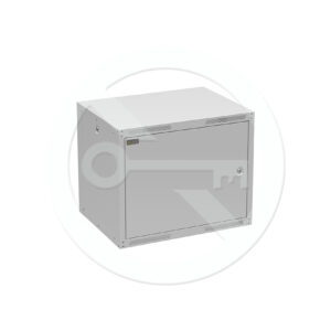 Rozvádzač nástenný GrandN Duo 9U 450mm, dvere plech, RAL7035, GrandND-9U-645-21-G