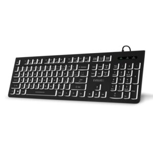 EVOLVEO K1010, klávesnica s bielym podsvietením,