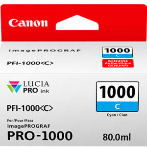 Canon PFI-1000 C, azúrový