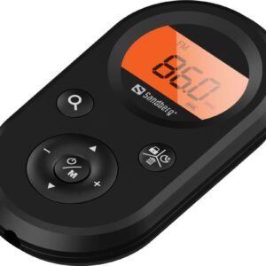 Sandberg vreckový FM+AM rádio Recharge, dobíjacie batérie, display, čierna