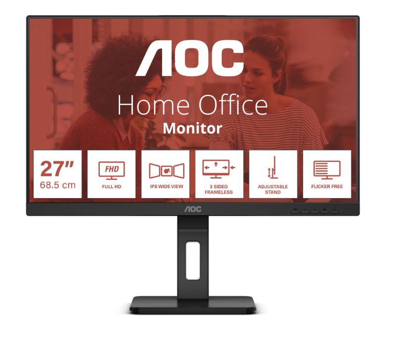 AOC/27E3QAF/27"/IPS/FHD/75Hz/4ms/Black/3R
