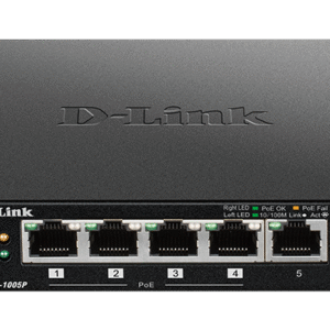 D-Link DES-1005P 5-port 10/100 switch, 4xPoE+,60W