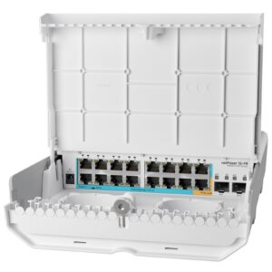MikroTik CRS318-1Fi-15Fr-2S-OUT, reverse PoE