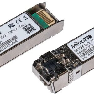 MikRotik XS+2733LC15D, SM, 15km, 1/10/25G, 1270nm + 1330nm, pár modulov