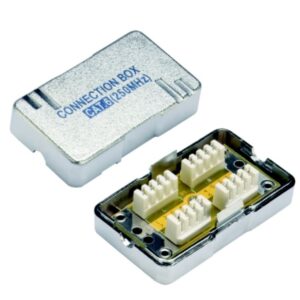 DATACOM Spojovací BOX STP CAT6 (2* zárez. pole) Silver