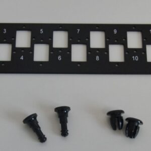 Čelo pre 19" 2U Optickú vaňu pre 12xSC port