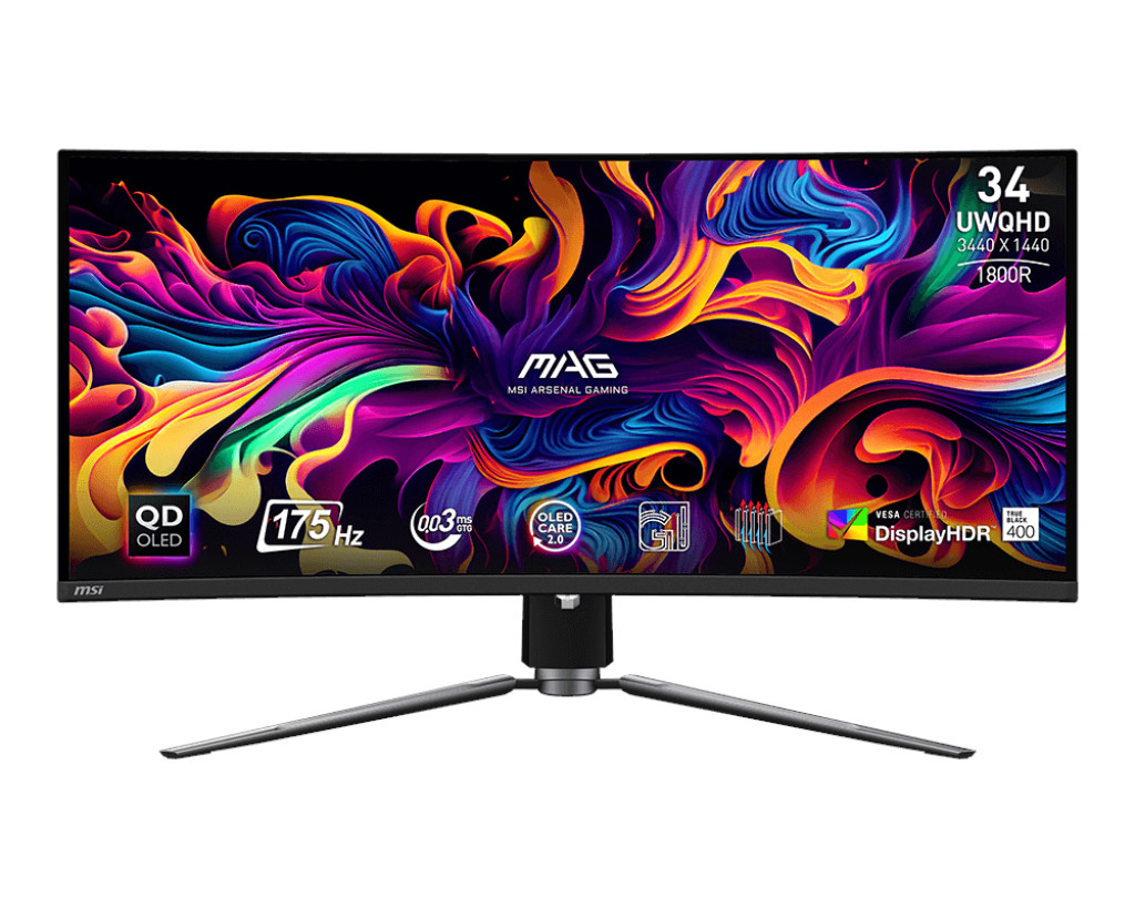 MSI MAG/341CQP/34"/QD-OLED/wQHD/175Hz/0,03ms/Čierna/3R