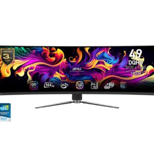 MSI MPG/491CQP-QD/49"/QD-OLED/DQHD/144Hz/0,03ms/Čierna/3R