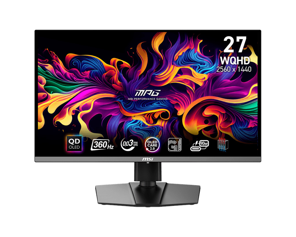 MSI MPG/271QRX/26,5"/QD-OLED/QHD/360Hz/0,03ms/Čierna/3R