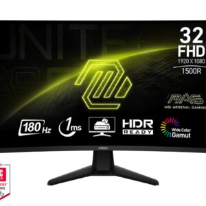 MSI MAG/32C6/31,5"/VA/FHD/180Hz/1ms/Čierna/3R