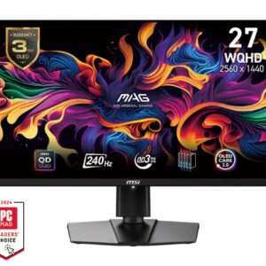 MSI MAG/271QPX E2/26,5"/QD-OLED/QHD/240Hz/0,03ms/Čierna/3R