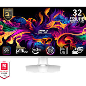 MSI MPG/321URXW/31,5"/QD-OLED/4K UHD/240Hz/0,03ms/Biela/3R