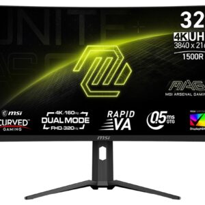 MSI MAG/321CUPDF/31,5"/VA/4K UHD/160Hz/0,5ms/Čierna/3R