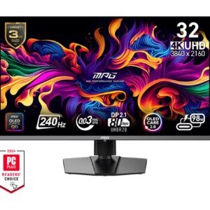 MSI MPG/322URX/31,5"/QD-OLED/4K UHD/240Hz/0,03ms/Čierna/3R