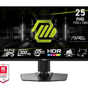 MSI MAG/255PXF/24,5"/IPS/FHD/300Hz/0,5ms/Čierna/3R