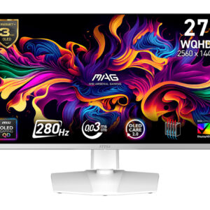 MSI MAG/272QPW X28/26,5"/QD-OLED/QHD/280Hz/0,03ms/Biela/3R