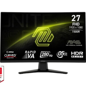 MSI MAG/274CXF/27"/VA/FHD/280Hz/0,5ms/Čierna/3R
