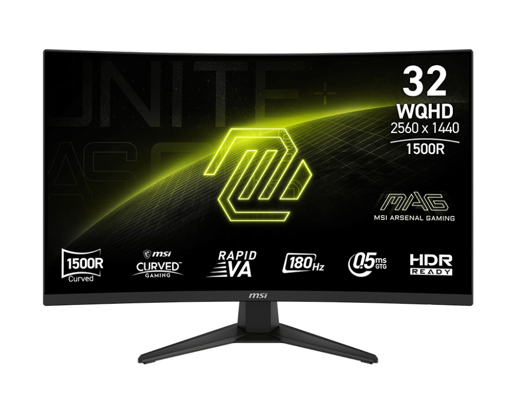 MSI MAG/321CQF E18/31,5"/VA/QHD/180Hz/0,5ms/Čierna/3R