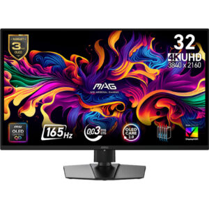MSI MAG/322UP E16/31,5"/QD-OLED/4K UHD/165Hz/0,03ms/Čierna/3R