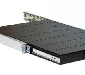 19" výsuv.polica 650mm plnovýsuv, nosn.45kg čierna