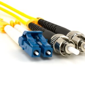 Optický patchkábel duplexný, LC-ST 9/125um SM, 1m, OS2