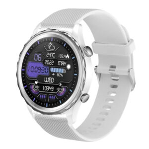 CARNEO Queen HR+/44mm/Silver/Šport Band/White