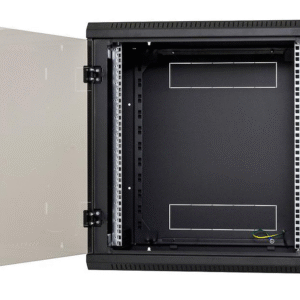 Nástenný rozvádzač jednodiel. 6U (š)600x(h)395 čierny