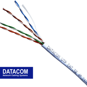 DATACOM UTP Cat5e PVC kábel 305m (drôt), biely