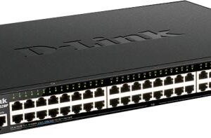 D-Link DGS-1520-52MP 44 portov GE PoE + 4 portov 2.5 GE PoE + 2 10 GE portov + 2 SFP+ Smart Mang. Sw.