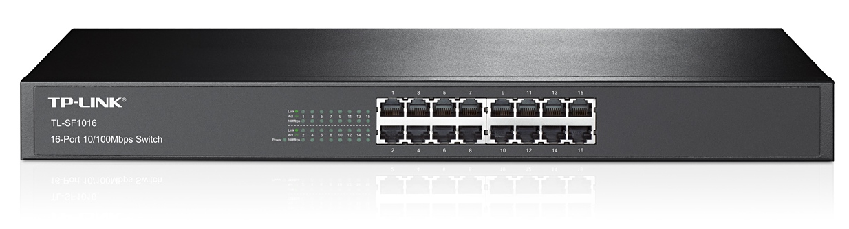 TP-Link TL-SF1016 16x 10/100Mbps Rackmount Switch